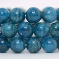 thumbnail image 2 of Bracelet Extensible Unisexe en Perles Rondes de 10 mm en Pierre Précieuse d'Apatite Naturelle 7 Pouces, 2 of 2