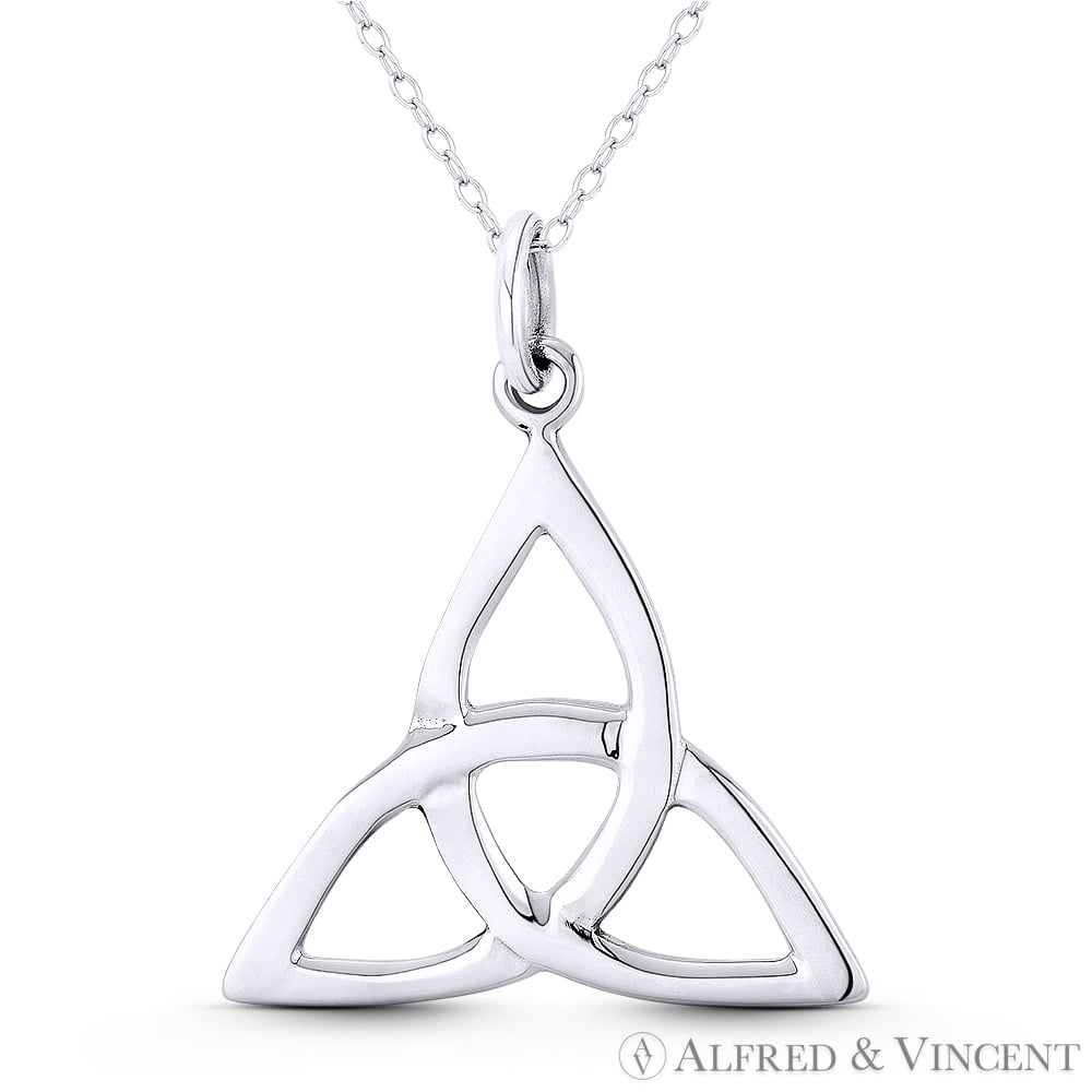 Trinity-Knot / Triquetra Celtic Charm 34x28mm (1.3x1.1in) Pendant in ...