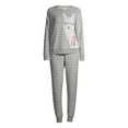 thumbnail image 6 of Secret Treasures Women's and Women's Plus Fuzzy Applique Top and Pants, 2-Piece Pajama Set, 6 of 6