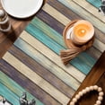 thumbnail image 4 of Table Runners 72 Inches Long, Farmhouse Animals Cotton Linen Kitchen Dining Coffee Table Runner for Party Home Decor, Vintage Wood Country Cow Pig Chicken Tabletop Dresser Scarves Runner 18x72 Inch, 4 of 9