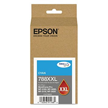 Light Cyan Ink Refill - Epson (788XXL) DURABrite Ultra Extra High Capacity Cyan Ink Cartridge (4,000 Yield) T788XXL220