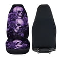 thumbnail image 6 of Yuyamidu Purple Skull Rose Car Front Seat Covers Elastic Fabrics Universal Front Seat Cover Removable Automotive Accessories Easy Installation Suitable for Cars, SUV and Trucks, 6 of 7