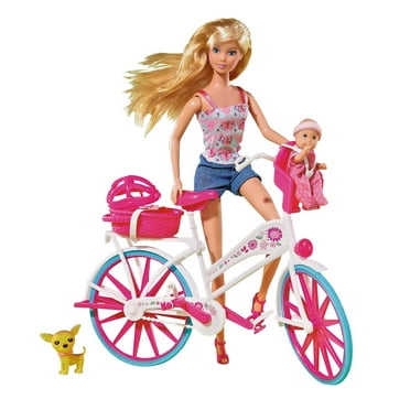 barbie bicycle set