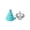 Blue, variant on tooloflife 1/3/5 Set Silicone Funnel Silicone Collapsible Funnel Set Resin Filter Cup Kitchen Gadgets Easy Clean 3 Colors