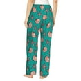 thumbnail image 3 of Xecao Starfish and Shell Women's Straight Lounge Pajama Pants: The Epitome of Relaxed Sleepwear, 3 of 9