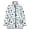 Blue, variant on Women's Vintage Water Color Floral/Birds/Trees Print Quilted Jacket Snap Button Padded Lightweight Coat with Pockets (Coffee M)