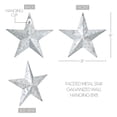 thumbnail image 2 of VHC Brands Patriotic Faceted Metal Star Galvanized Wall Hanging 8x8, Independence Day Decor, American Star Design, Distressed Appearance Metal Wall Hanging, Star Shape, Country, Metal Grey, 2 of 6