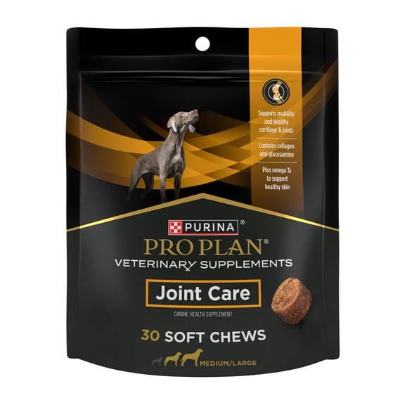 Purina Pro Plan Veterinary Supplements Joint Care Mobility Canine Joint Supplement Hip and Joint Dog Chews, 5.29 oz.