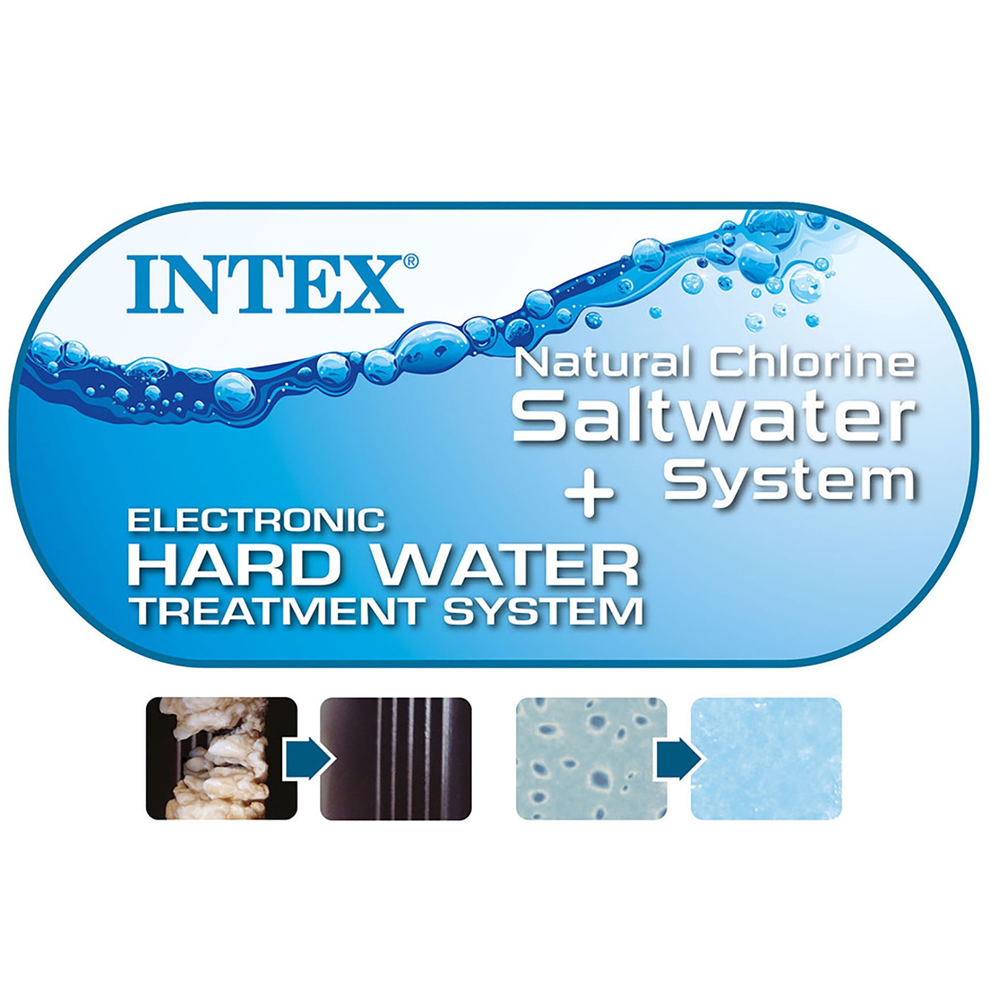 Intex: PureSpa: Chevron Deluxe Inflatable Hot Tub Set - 4 Person - 69" Square Outdoor Heated Bubble Spa, Jet Massage, Cover, Hard Water Treatment