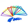 thumbnail image 5 of 10 Sets Hopscotch Game Hoops Ring Game Toy Beanbag Toss Agility Speed Circle Durable PP for Children Family Activities, 5 of 9