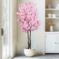 TOARTi 6FT Pink Faux Cherry Blossoms Tree Artificial Cherry Blossom ...