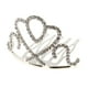 thumbnail image 5 of 1 Pieza Tiara Mini Princesa de Cristal para Damas de Honores para Casamiento Prom Plata, 5 of 9