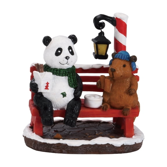 Bench Buddies Christmas Village Decorative Figurine, Multicolor, 3.5", by Holiday Time