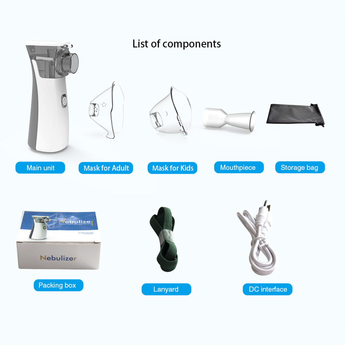 Usb Rechargeable Aerosol Enfant Et Adulte Ulifeme Nebuliseur Medical Portable Pour Bebe Nebulisateur Electrique Silencieux Pour Bronchite Asthme Et Maladies Respiratoires Nebuliseur Inhalateur Cuisine Chauffage Et Climatisation Shahrefarang Com