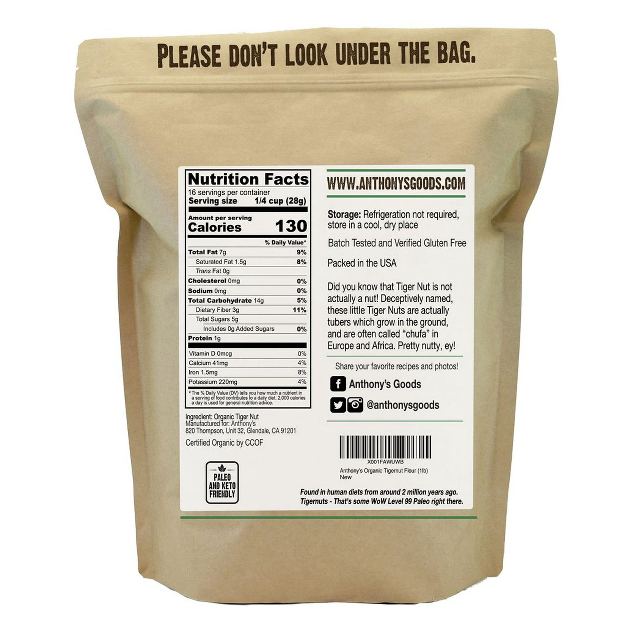 Tiger Nut Nutrition Facts Blog Dandk