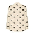 thumbnail image 5 of YueHuiYing Women's Fall Round Neck Fashionable Casual Long Sleeved Loose Casual Elastic Printed Top, 5 of 6