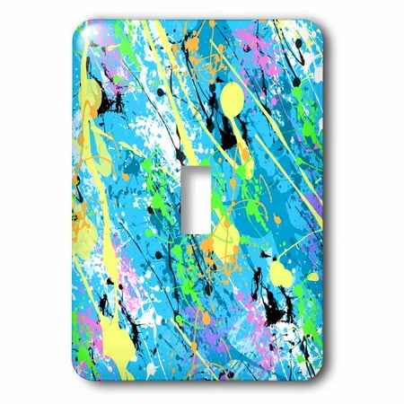 3drose blue paint splatter design single toggle switch walmart com