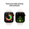 thumbnail image 4 of Open Box Apple Watch Series 11 [GPS + Cellular 42mm] Smartwatch with Gold Titanium Case with Light Blush Sport Band - M/L, 4 of 10