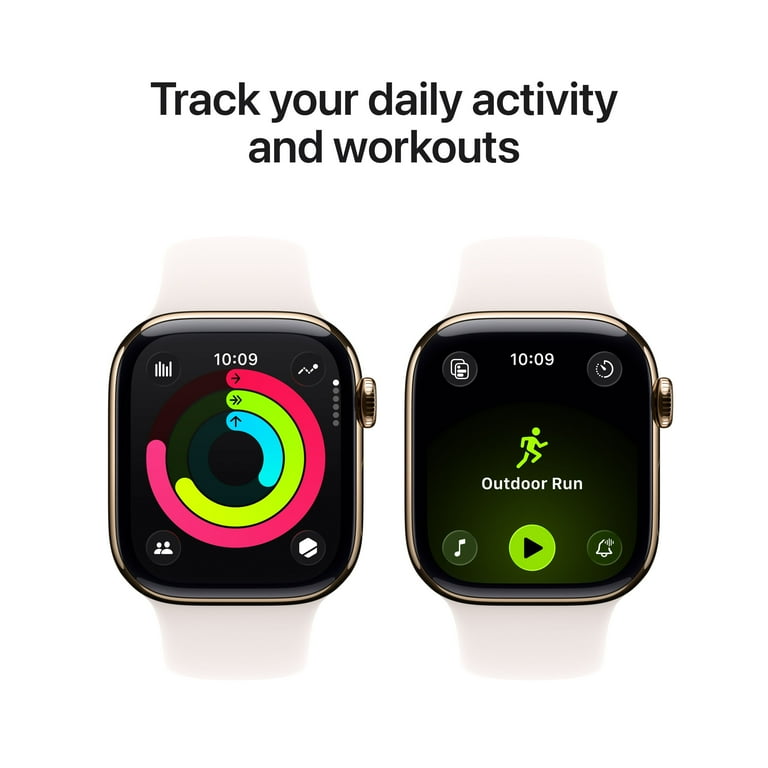 Apple Watch Series 11 [GPS + Cellular 42mm] Smartwatch with Gold