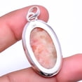 thumbnail image 2 of Golden Sunstone - Madagascar Gemstone 925 Sterling Silver Pendant 1.76" P8067655, Beautiful Jewelry For Woman, New Year Sale, Valentin's Day Gift, 2 of 2
