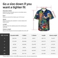 thumbnail image 5 of Disketp Colorful Floral Forest Fairy Hawaiian Shirts for Men,Mens Casual Short Sleeve Button Down Shirts Beach Shirt,Large, 5 of 7