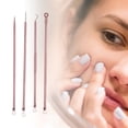 thumbnail image 4 of Unique Bargains 1 Set Convenient Heart Pimple Extractor Kit Pink, 4 of 7