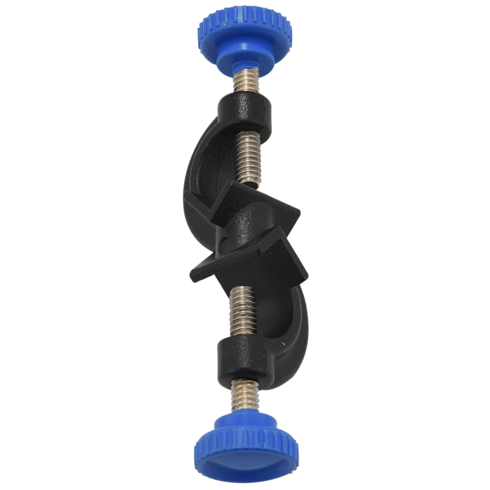 3X Lab Clamp 3 Finger Style Rubber-Coated Head A Black Laboratory Stand Clip,3 x 3 finger lab clamp 3 x black lab stand clip,Red & black