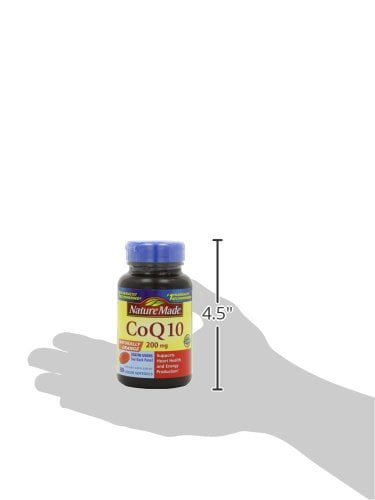 "Coq10 200 Mg, Naturally Orange,Value Size, 80-Count, Antioxidant that helps maintain heart health By Nature Made From USA"