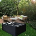 thumbnail image 4 of Square Black Furniture Cover, Patio Table Cover Dust-Proof Table Cover with Heavy Duty Fabric for Full Coverage Protection, Suitable for Patio Garden Indoor Use, 4 of 5