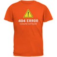 thumbnail image 1 of Halloween 404 Costume Not Found Orange Adult T-Shirt, 1 of 1
