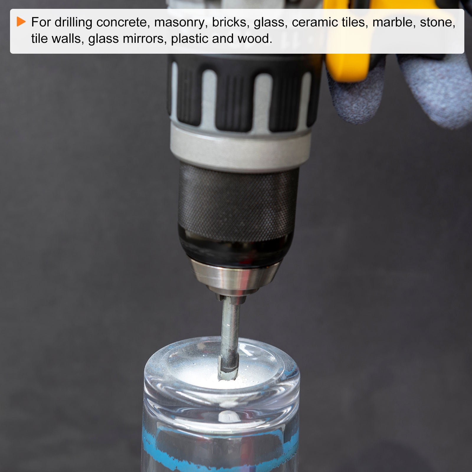 Uxcell 10 Packs 3/16" 3/16" 1/4" 1/4" 1/4" 1/4" 5/16" 5/16" 3/8" 1/2" Concrete Masonry Drill Bit Set