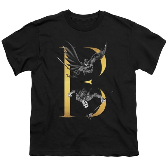 Batman - B - Youth Short Sleeve Shirt - Large