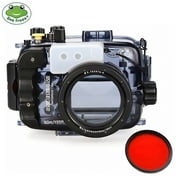 Seafrogs 40m/130ft Waterproof Underwater Camera Housing Waterproof Case for A6000 A6300 A6500 Compatible with 16-50mm Lens