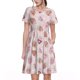thumbnail image 1 of Fotbe Strawberry Cake Vestido Largo de Moda para Mujer, Vestido Tipo Camiseta con Manga Corta y Estilo Casual a Rayas y Bloques de Color, 1 of 6