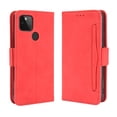 thumbnail image 1 of Case for Google Pixel 4A Cover Adjustable Detachable Card Holder Magnetic closure Leather Wallet Case - Red, 1 of 5
