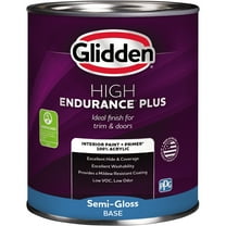 Glidden HEP Interior Paint & Primer Breakwater / Blue, Semi Gloss, 1 Quart