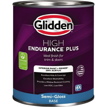 Glidden HEP Interior Paint & Primer Breakwater / Blue, Semi Gloss, 1 Quart