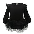 thumbnail image 4 of StylesILove Baby Girl Long Sleeve Ruffle Cotton Romper with Tulle Tutu Skirt (90/12-18 Months), 4 of 4