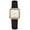 Black, variant on Women's Luxury Luminous Leather Strap Watch, Elegant Analog Quartz Wristwatch with Glowing Hands, Stylish Accessory for Evening Events