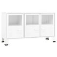 thumbnail image 2 of vidaXL Sideboard Industrial Storage Cabinet for Living Room Metal and Glass, 2 of 26