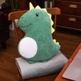 thumbnail image 3 of Manta cálida a mano para niños, Animal lindo, zanahoria, Cactus, cerdo, Ganso, dinosaurio, unicornio, juguetes de peluche, comodidad para bebé, decoración de habitación, regalo de invierno, 3 of 5