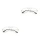 thumbnail image 1 of Minnieouse Gafas de sol clásicas, individuales, elegantes, de alta definición, resistentes a los golpes, resistentes, duraderas, redondas, plateadas y Plata + Blanco 2piezas Minnieouse CBP275283, 1 of 1