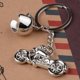 thumbnail image 4 of Llavero Plata Casco Y Moto Grabado Personalizado En Medalla Joya Hombre, 4 of 4
