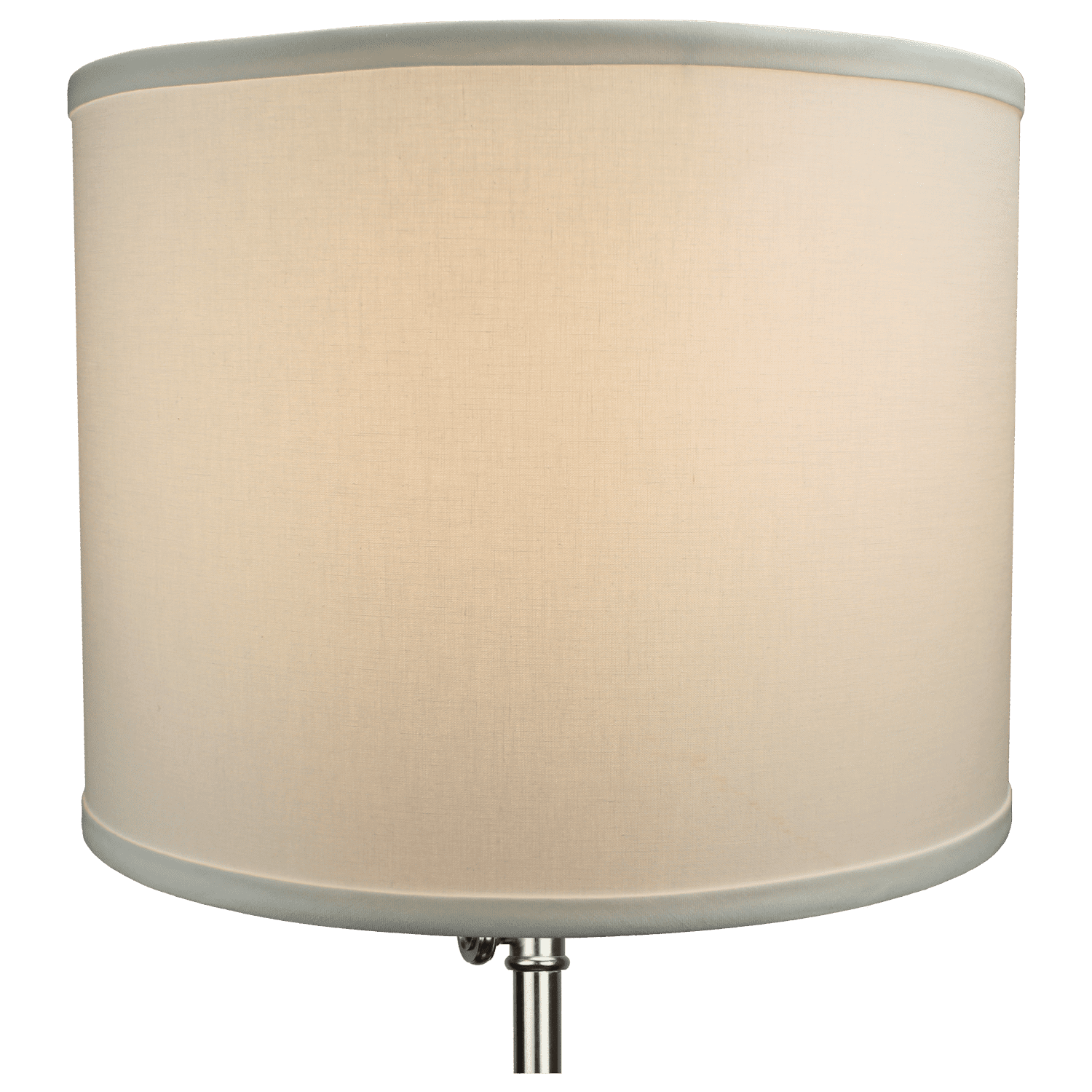 Fenchel Shades | 14" Top Diameter x 14" Bottom Diameter x 11 Height, (Washer/Spider Attachment) Drum Lamp Shade - (Linen White)