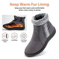 thumbnail image 3 of Womens Warm Faux Fur Lined Winter Snow Boots Waterproof Ankle Boots Outdoor Booties Comfortable Shoes for Wome, 3 of 7