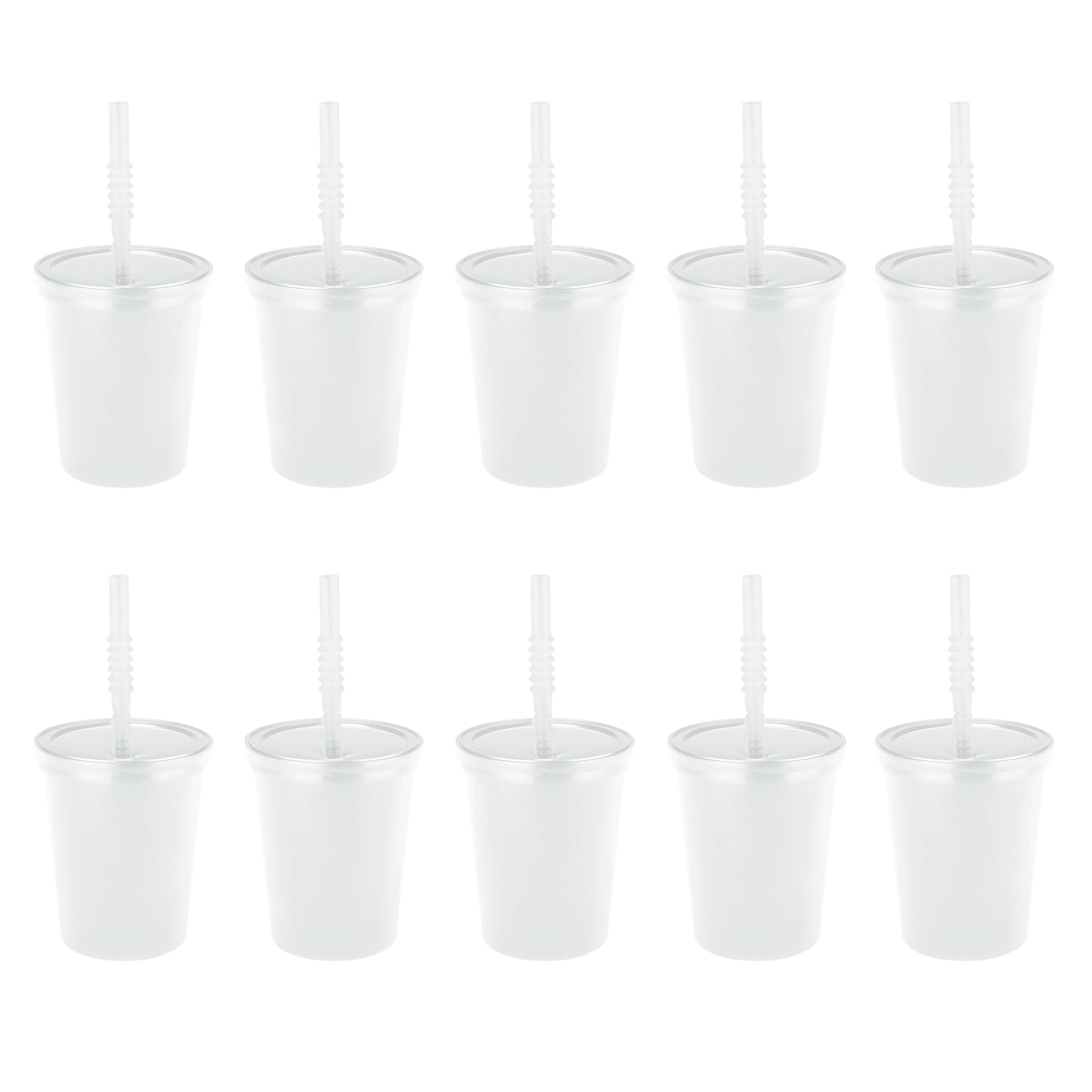 BLANK Tumbler with Straw -Skinny Tumblers (12 Pack) 16 Oz. Matte Pastel  Colored Acrylic Tumblers with Lids and Straws - Vinyl DIY Gifts