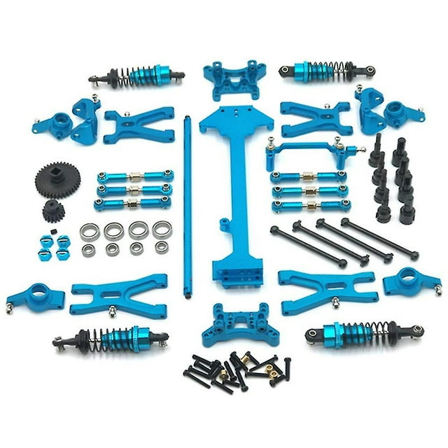 Juego de ruedas delanteras Off-Road, compatible con 1/5, caucho azul