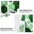thumbnail image 3 of Green Shower Curtain, Dark Green Abstract Geometric Modern Grid Pattern Minimalist Bath Curtains Waterproof Fabric with Hooks for Home Decor, 72Wx72H, 3 of 6