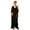 Black, variant on UJNDER Women's Pajamas with Polka Dots and Lace Sleeves Extended Bathrobe Long Sleeved Satin Homewear Robes for Women Black M