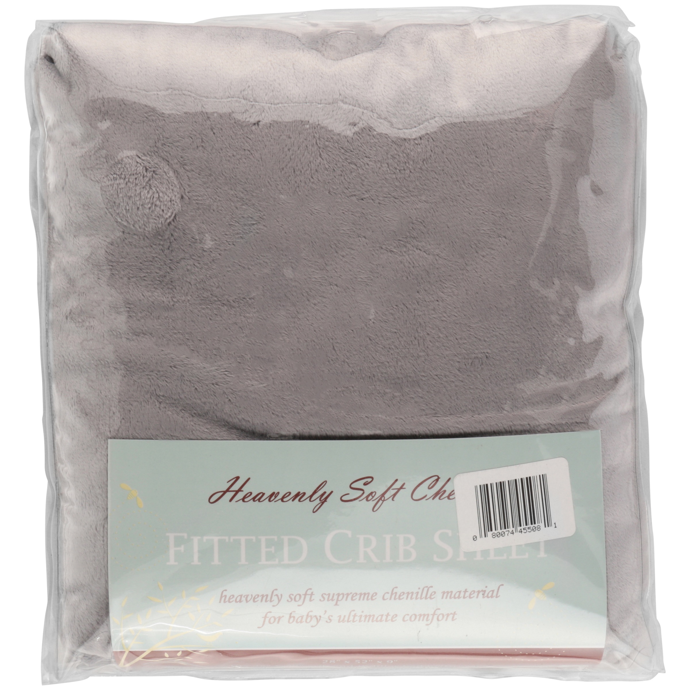 TL Care Heavenly Soft Chenille Fitted Crib Sheet photo 3
